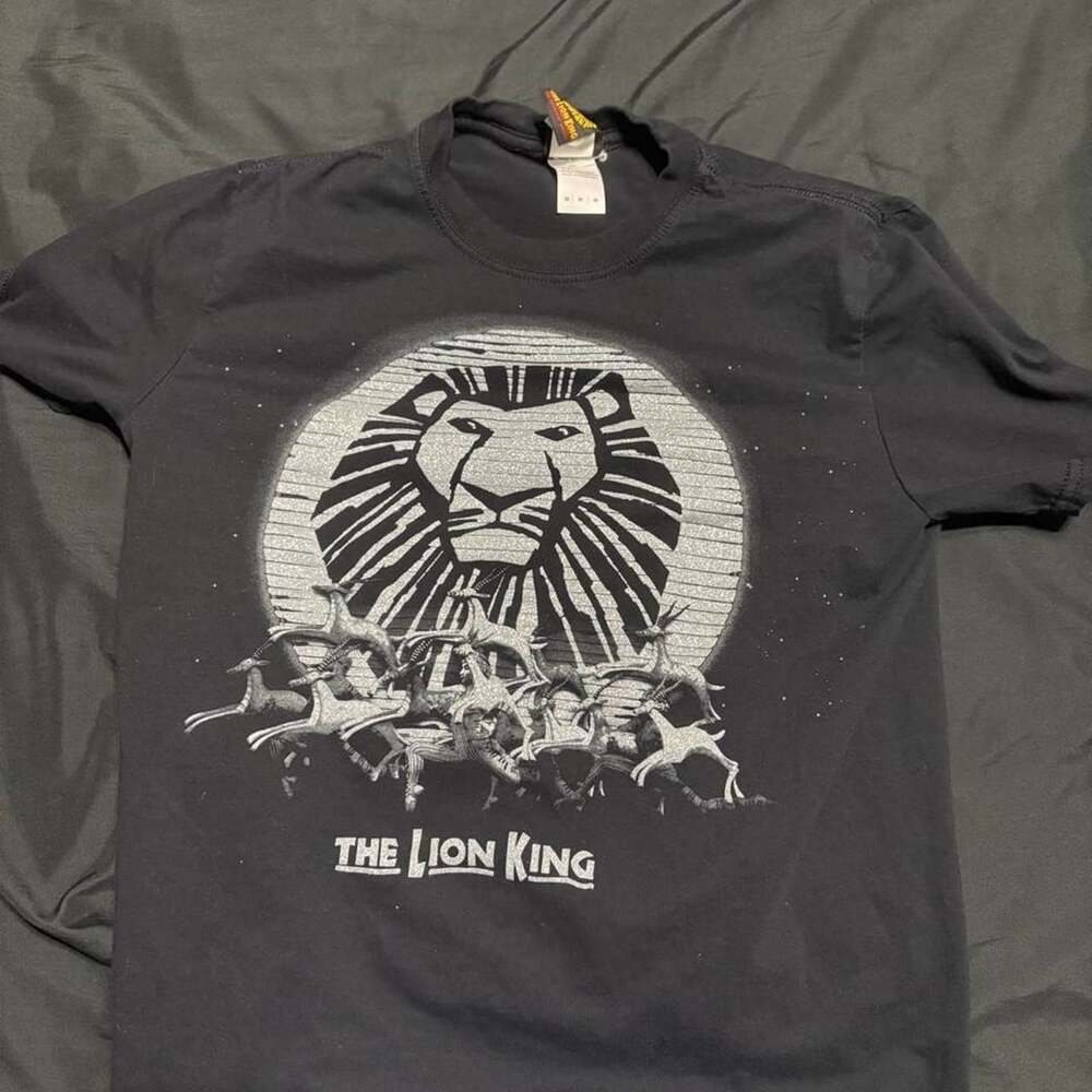 The Lion King Broadway Musical T-Shirt Size M Black Graphic Tee